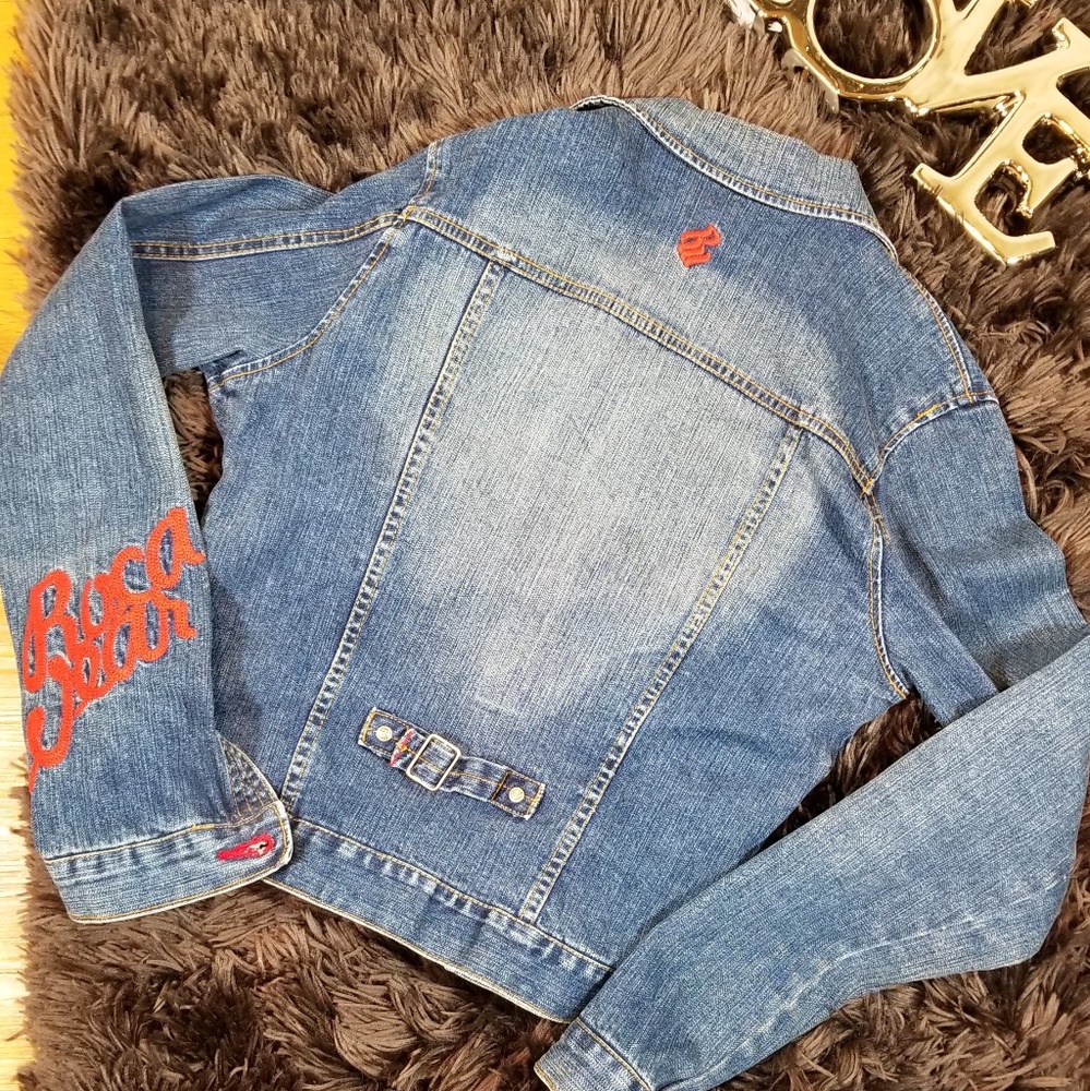 Ladies Rocawear Blue Jean Jacket - Picture 3 of 7